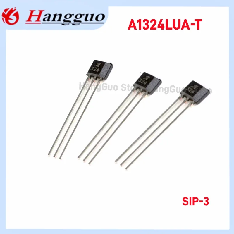 5PCS/Lot A1324LUA-T SIP-3 A1324LUA A1324 324 SIP3 Silkscreen 324 Low noise linear Hall sensor