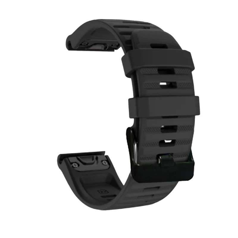 Nice 22 26mm Sport Silicone Watchband Wriststrap For Garmin Fenix 6X 6 Pro 5X 5 Plus 3 HR Easy Fit Quick Release Wirstband