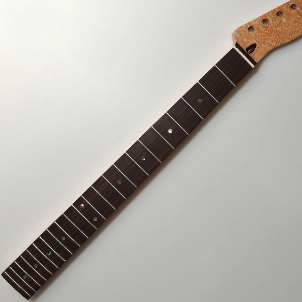 22 Frets Tlcaster Guitar Neck High Gloss Birdseye Maple Rosewood Fretboard for Electric Guitar