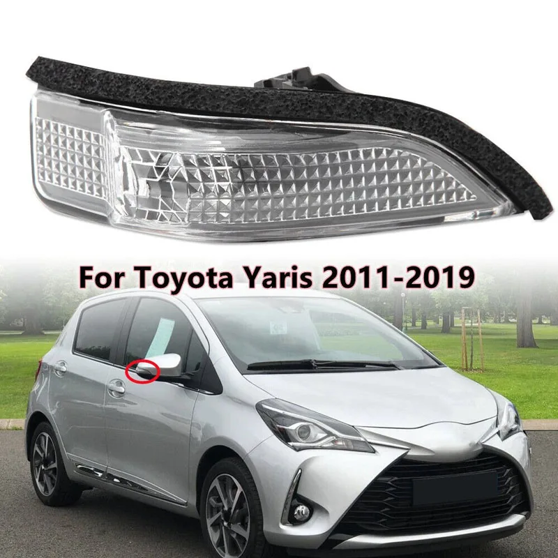 Left Right Car Wing Mirror Indicator Light Lens For Toyota Yaris XP130 2011 2012 2013 2014 2015 2016 2017 2018 2019