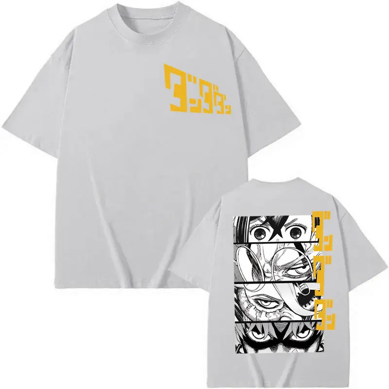 اليابان أنيمي Dandadan توربو الجدة القط الجرافيك تي شيرت موضة الكرتون المتضخم تي شيرت الرجال النساء خمر تي شيرتات قطن عادية