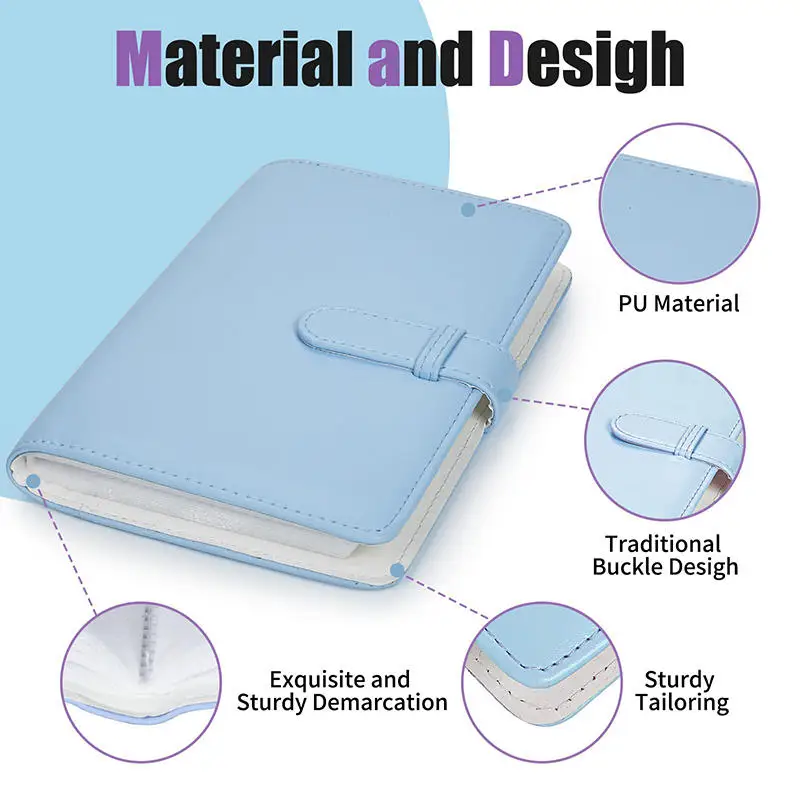 108 ورقة ألبوم صور محمول مقاس 2*3 بوصة لـ Fujifilm Mini 12 لمجموعة كتاب جمع بطاقات التذاكر باللون الأخضر والوردي #6