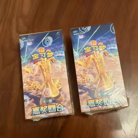 New Arrival Original Pokes Ptcg 12.0 Card Cartoon Simplified Chinese Zhu&amp;Purple Deck Construct Advanced Gift Box Birthday Gift