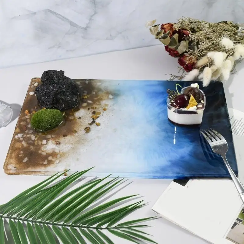 J78F DIY Silicone Mold Resin Painting Molds Clay Crafting Molds Ornament Molds