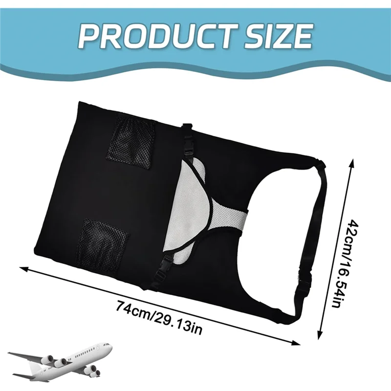 ABGE-Children' S Seat Extension For Airplane, Baby Aeroplane Bed For Baby And Toddler, Baby Bed For Air Travel