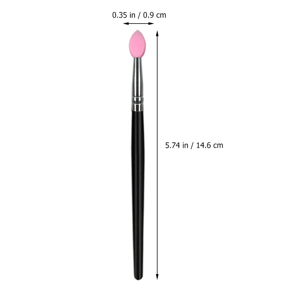 Brush Makeup Eye Eyeshadow Applicator Face Eyeliner Applicators Tool Handle Silicone Crease Plastic Tools Blending Pads