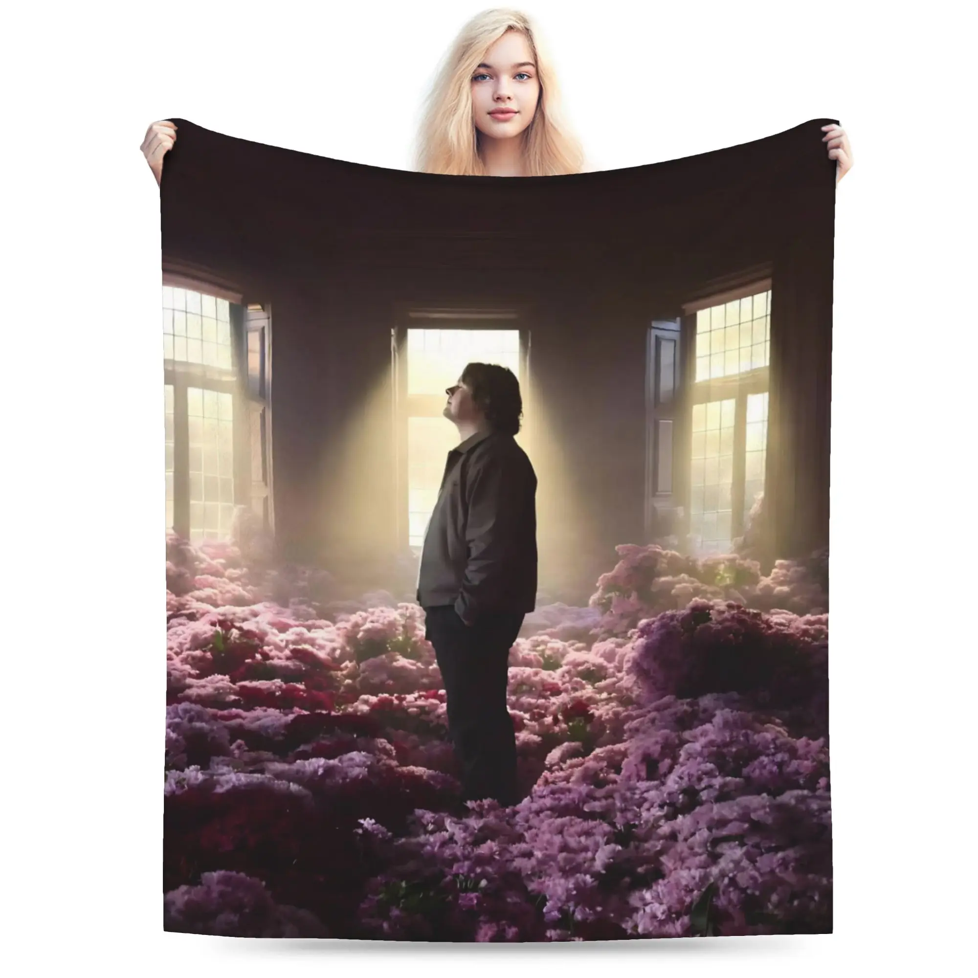 Super Soft Lewis Capaldi Tour 2026 Throw Blanket Premium Flannel Fleece Lightweight  Bed Blanket Warm Plush Blankets All Season
