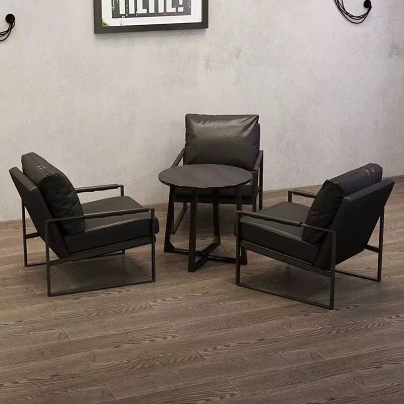 Single sofa Cafe Bar Lobby Reception backrest chair Outdoor comfortable backrest Commercial negotiation Office chair