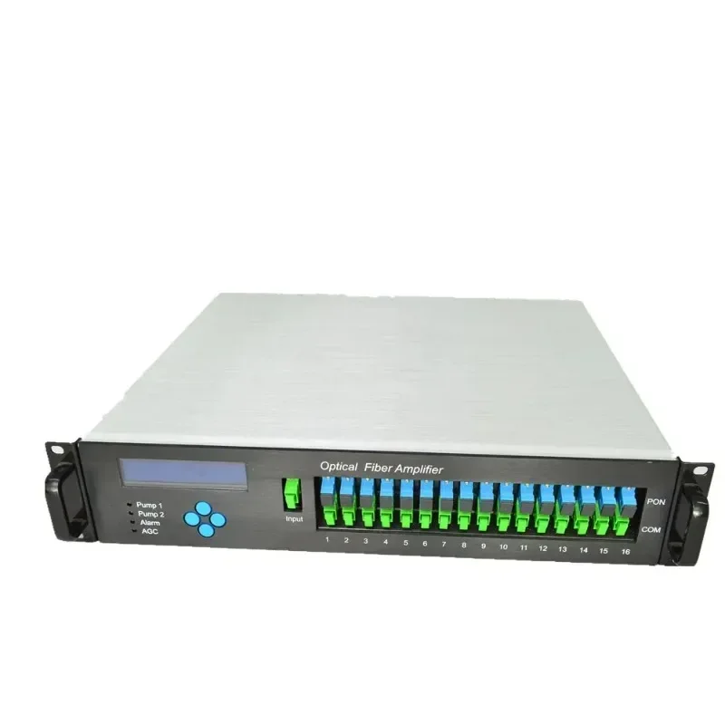 Promotion 0~10dbm input high power edfa 16 port 19dbm with WDM fiber optic signal 1550nm optical amplifier