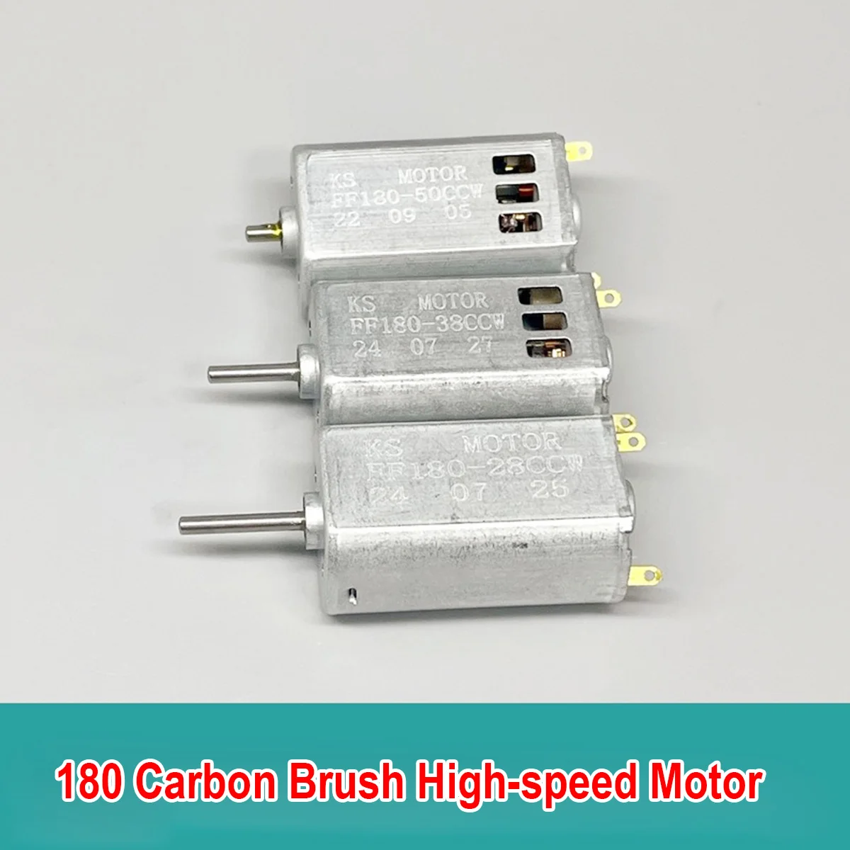 Mini DC Motor 3V 3.7V 180 Motor Carbon Brush Large Torque High Speed 20000-50000RPM for Diy Electric Hobby Toy Model