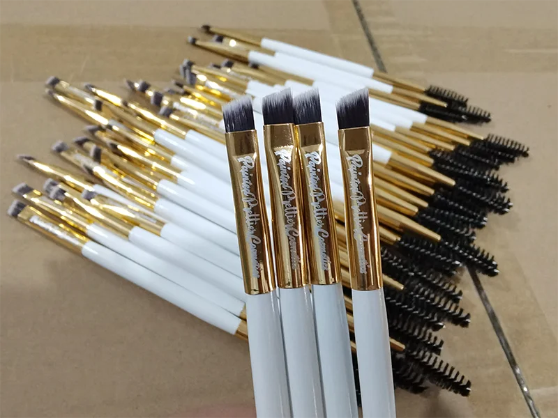 Máscara de Spa de belleza con logotipo personalizado, espátula, herramienta aplicadora de arcilla Facial, cepillo de silicona, 50 piezas