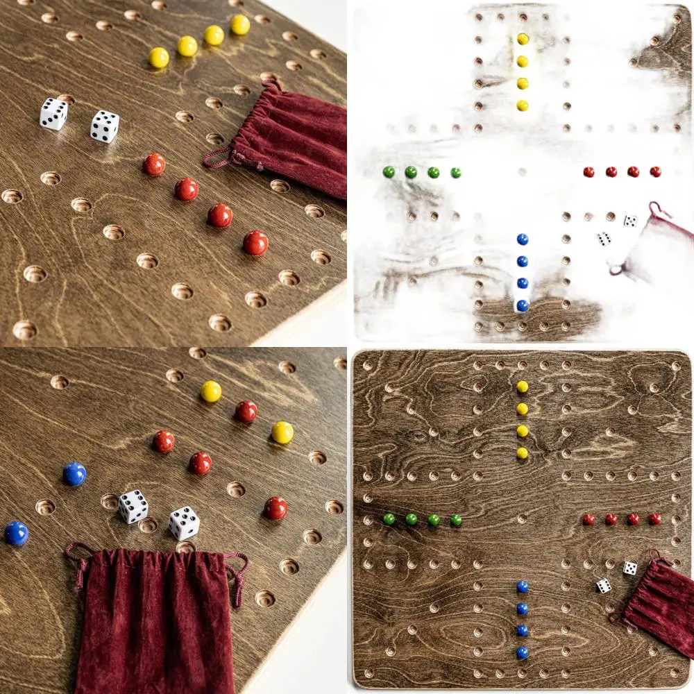 

Деревянная игровая доска Wahoo Marble для 4 игроков, США