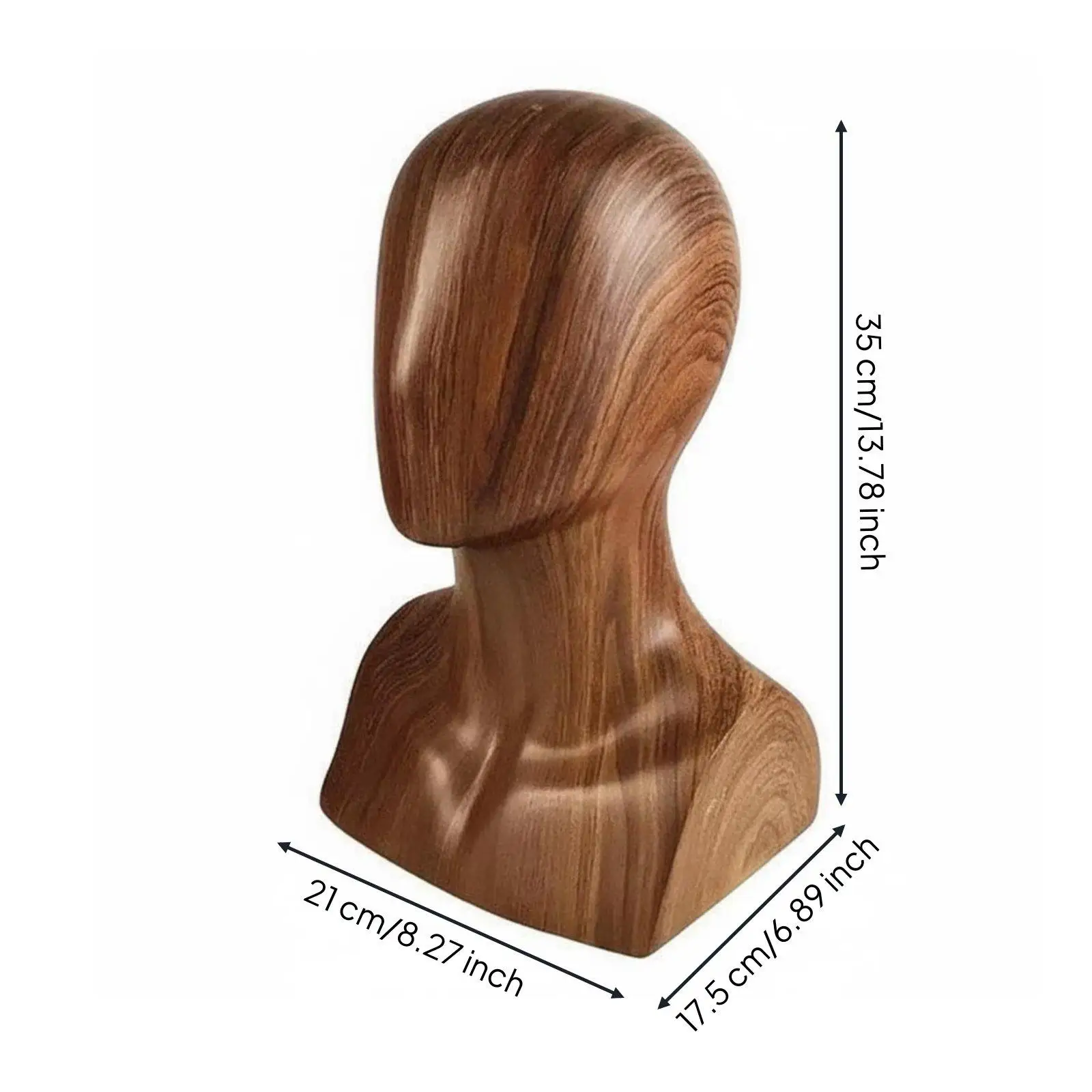 Abstract Mannequin Head Linen-effect Lightweight Bust Model Display for Accessories Stand in Studios