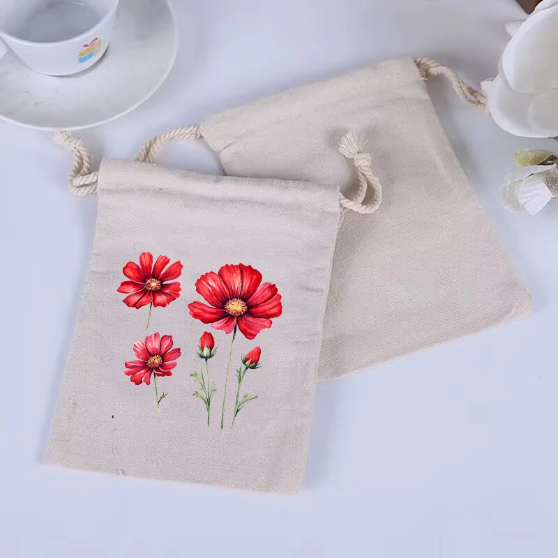 Sac de proximité en toile réutilisable pour bouquet de fleurs, coton, questionCarry Travel, Bundle Pocket, 10 pièces