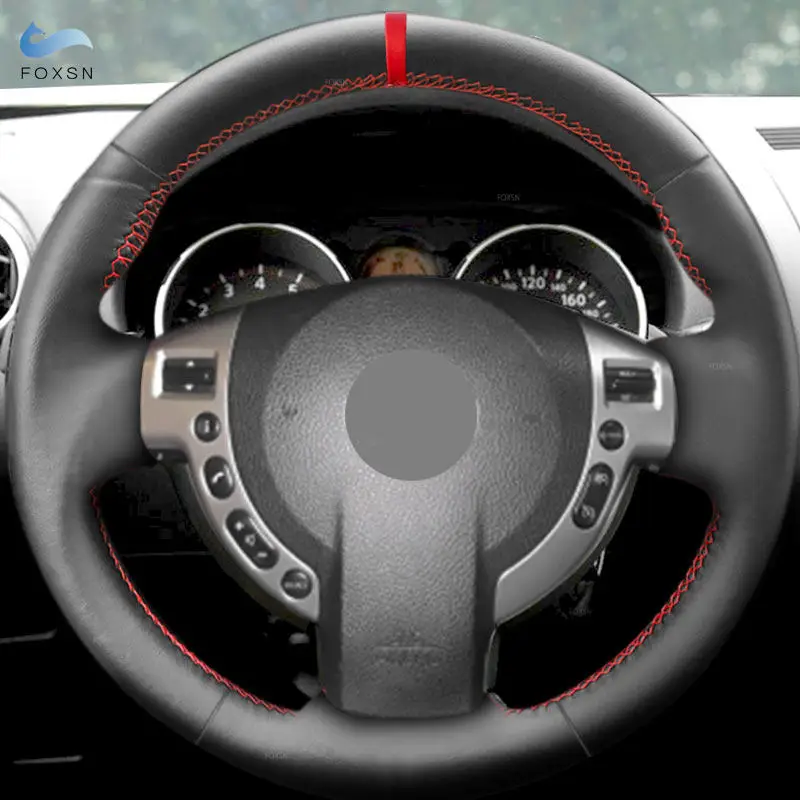 

Soft Leather Steering Wheel Cover For Nissan Qashqai Rogue X-Trail NV200 Sentra 2007-2012 Car Interior Steering Wheel Cover Trim