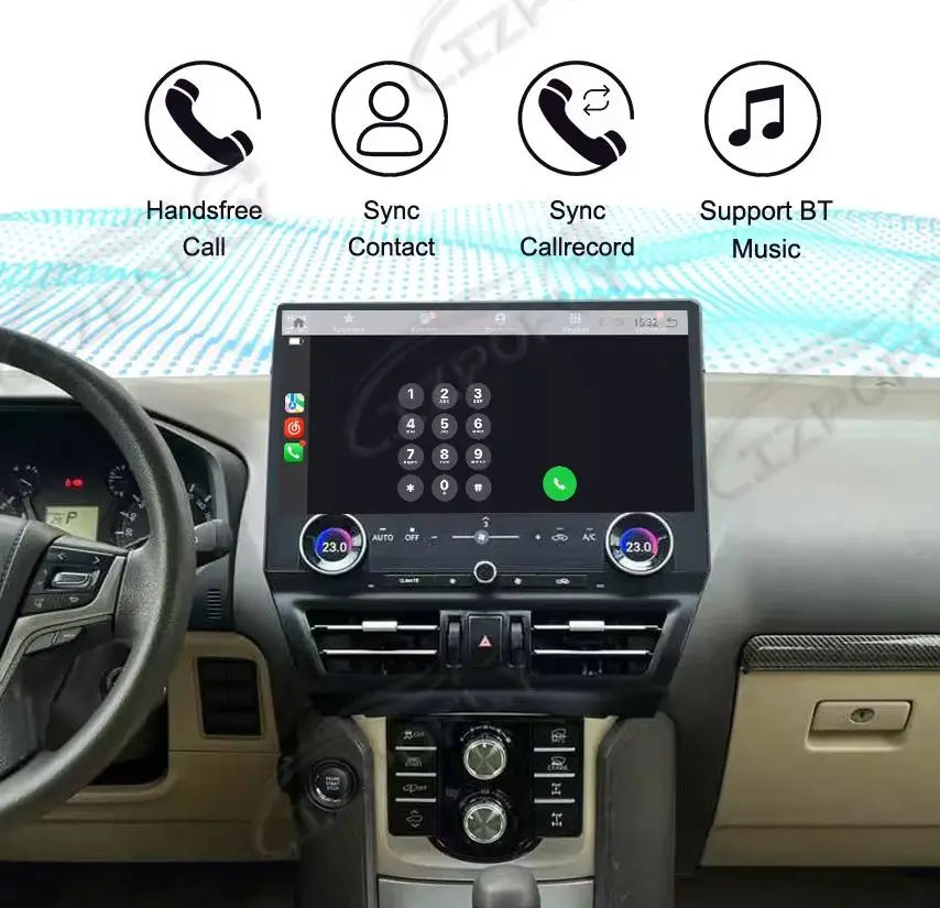 

Carplay 16.8 Inch HD Screen Car Radio For Toyota Land Cruiser Prado 2010-2021 Android 13 Car GPS Navigation Multimedia Player