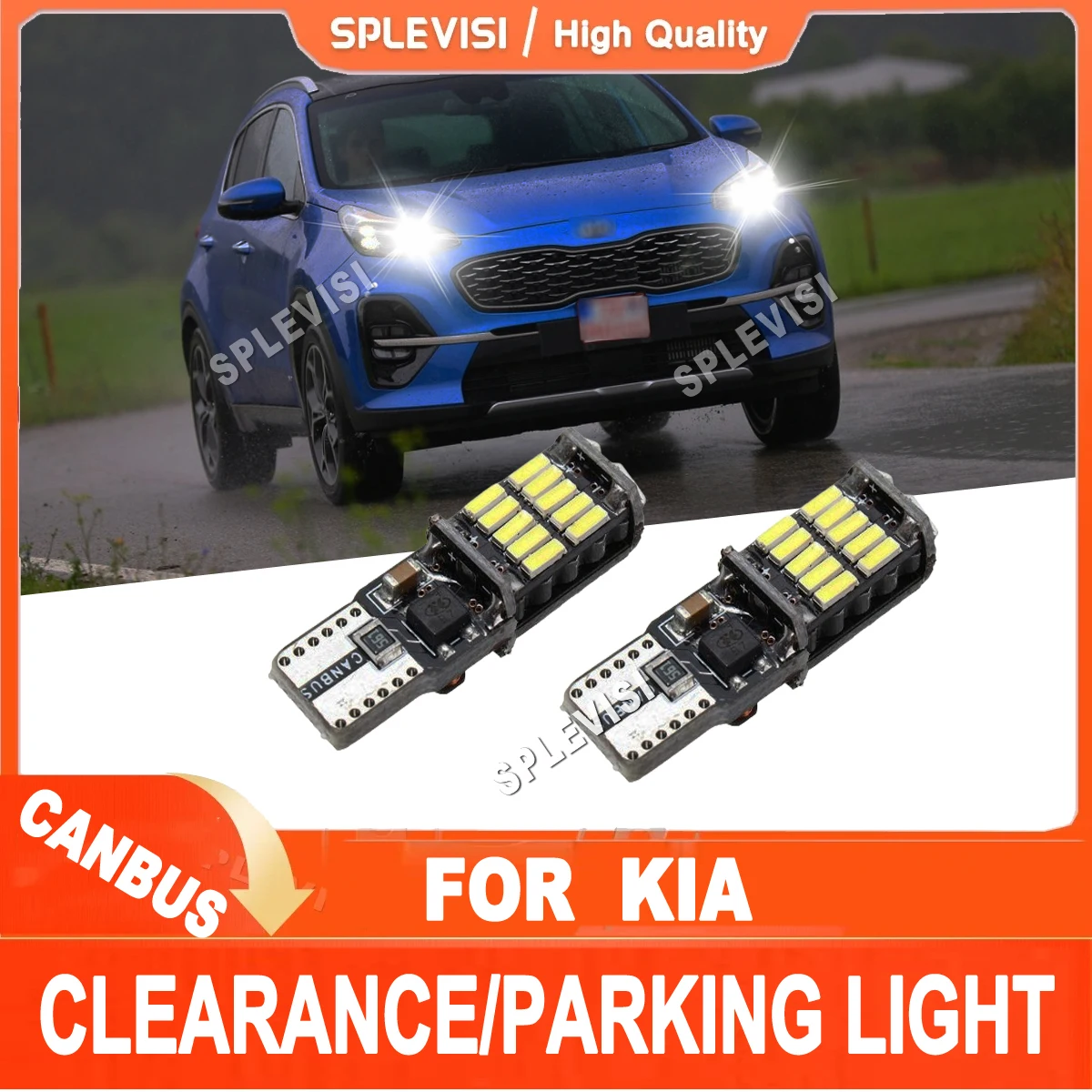 2Pcs 6000K White LED Clearance Lamp Light Bulb W5W T10 Upgrade For Kia Picanto Cerato Sportage Proceed Sorento Soul  Ceed