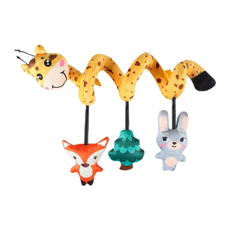 Babyreisvriendelijk spiralen hanger speelgoed autostoeltje entertainen auditieve textuur speelgoed 15UB