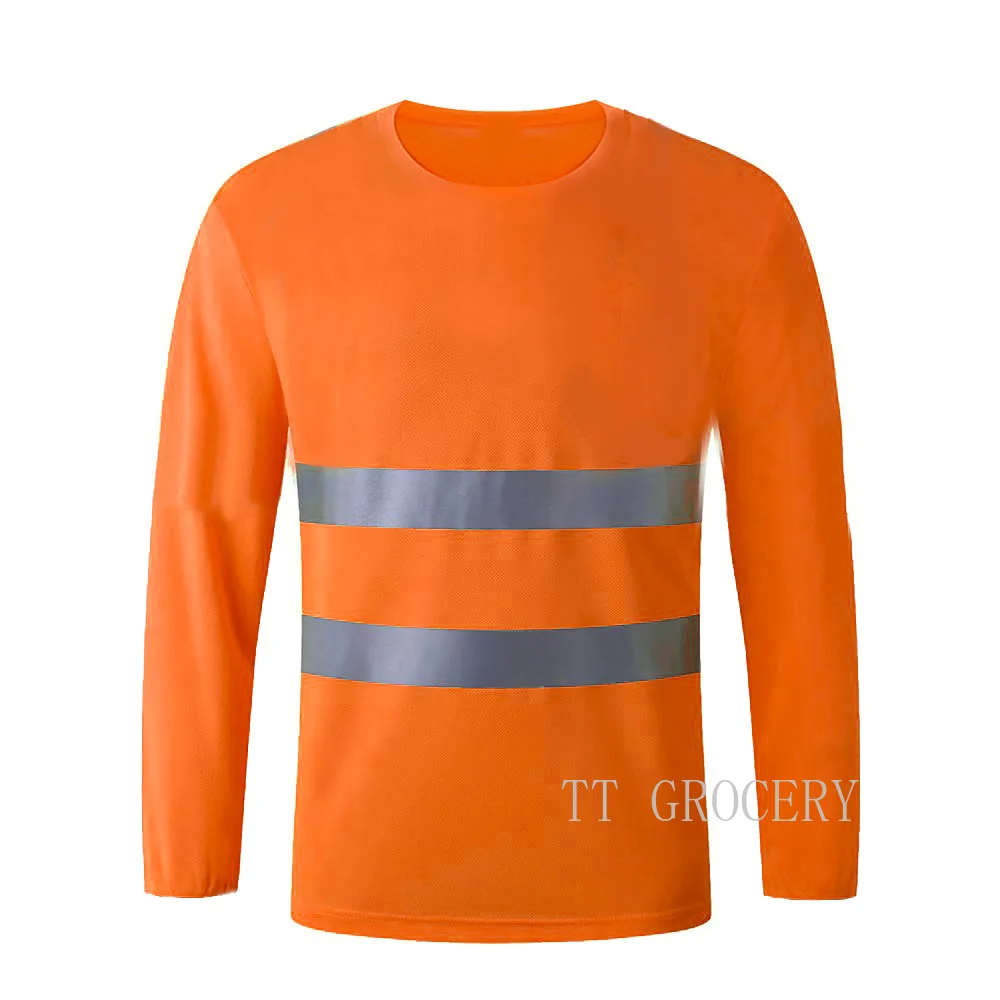 2024 Outdoor Shirt Fluorescerend Hoge Zichtbaarheid Veiligheid Werk Shirt Zomer Ademend Werk Korte Mouw Plus Size Top