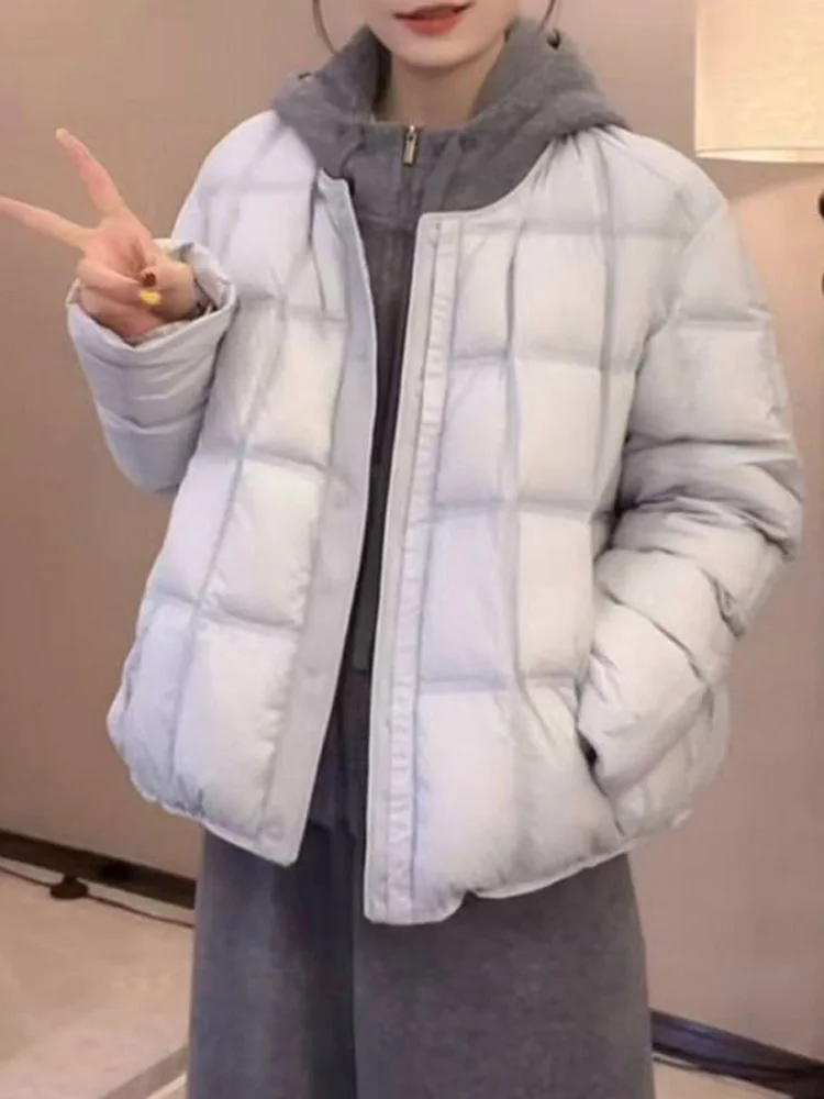 

Новая женская зимняя утепленная легкая хлопковая куртка Puff Sensation Cloud с круглым вырезом