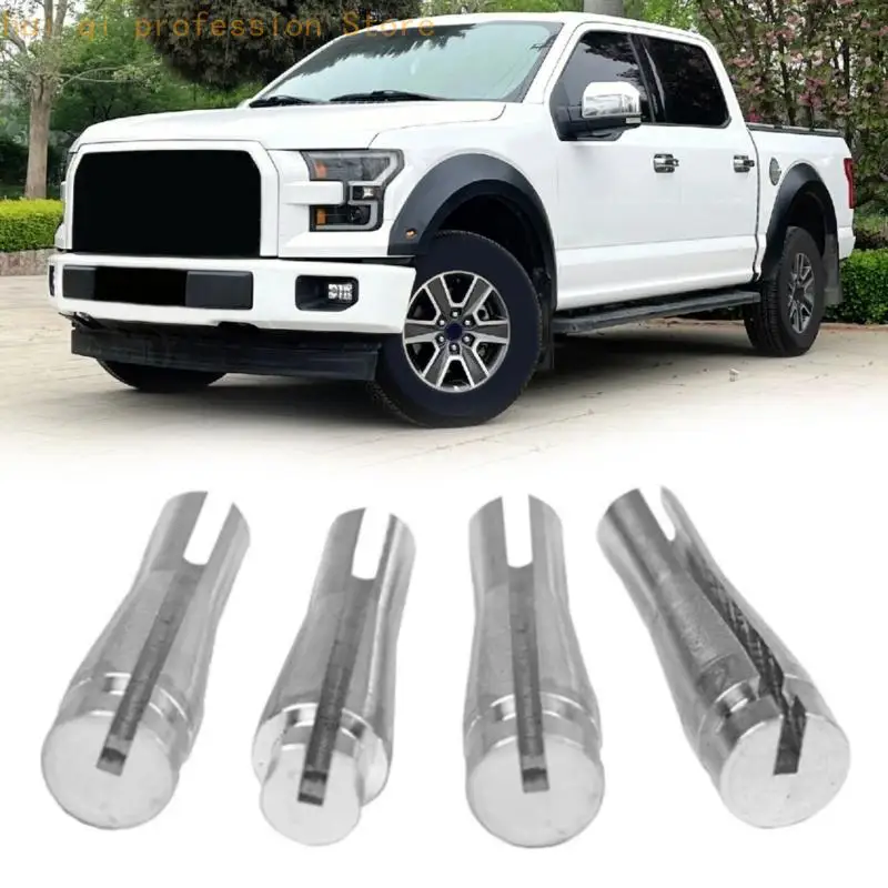 Reparatursatz für Türkabelenden für F150 F250 F350 und E150 E250 E350, 4-teilige Aluminium-Hintertürbeschläge für 1992–2009 und – Detail 3