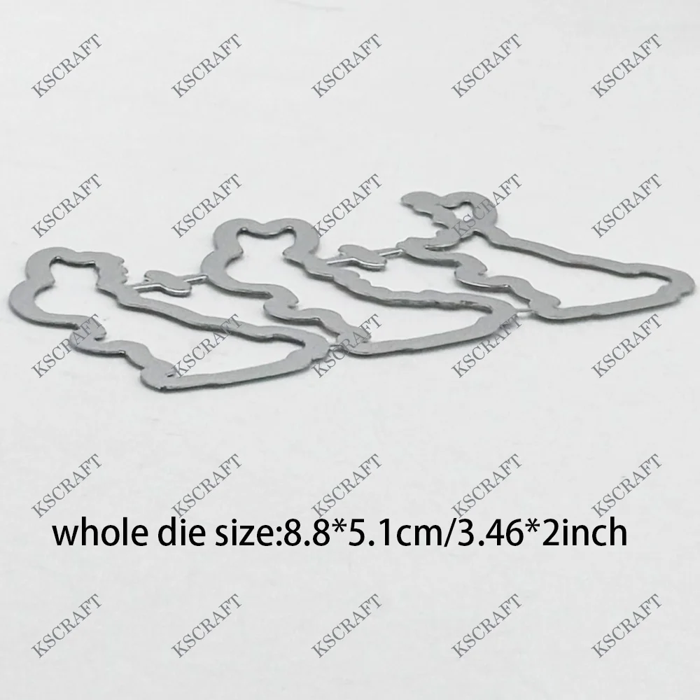 KSCRAFT Bunny Cookies Cutting Dies Stencils for DIY Scrapbooking Decorative Embossing DIY Paper Cards