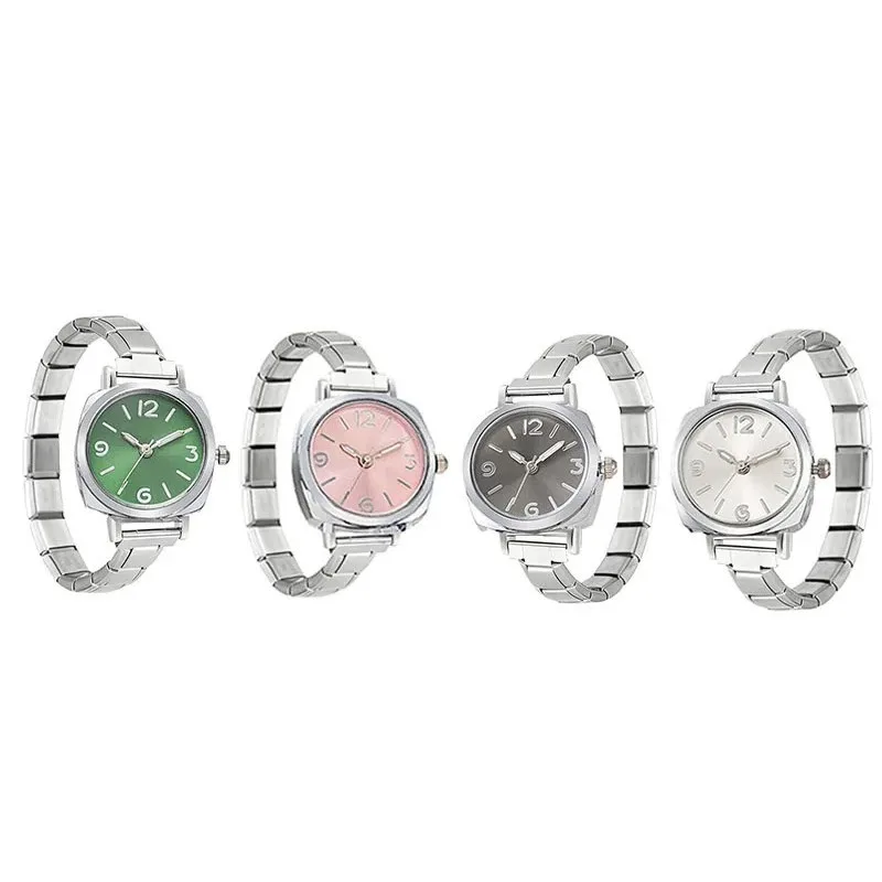 Fashion Elegant Ladies Modular Watch Non‑detachable Combined Module Wristwatch Simple Daily All‑match Unisex Quartz Wrist Watch