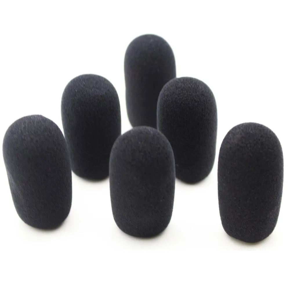 6 Pcs Larger Foam Windscreen Mic Windshields Foam Cover for Desktop Shotgun Microphones