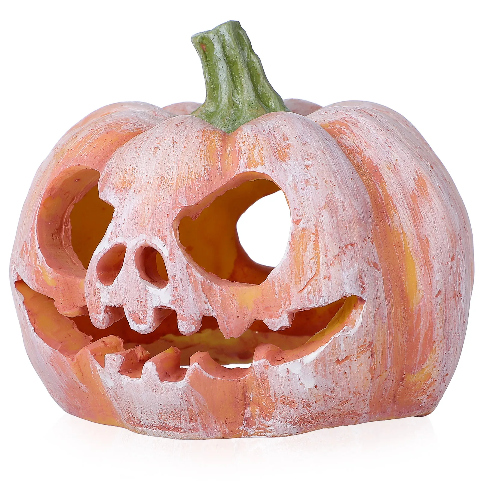 

Kisangel Aquarium Pumpkin Hideout Resin Fish Tank Cave Decoration Craft