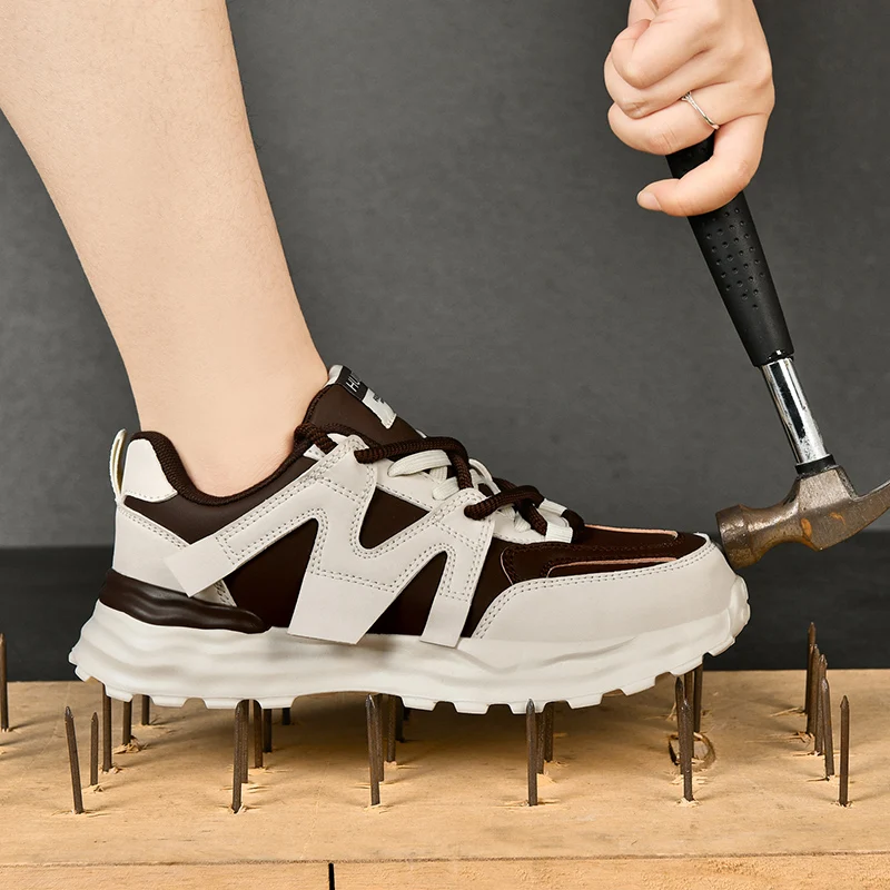 Fashion Safety Shoes Women Boots Steel Toe Shoes women Puncture-Proof Work Sneakers female Shoes Non-Slip Work Boots