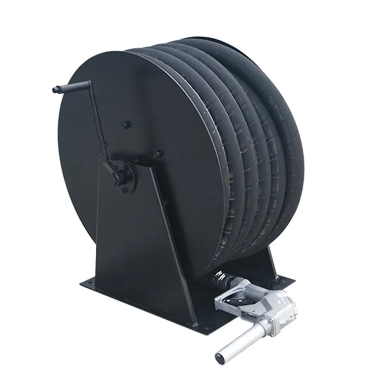 Electric Retractable Fuel Hose Reel Oil Standard Gas Station Iron Casting Customized 1/2