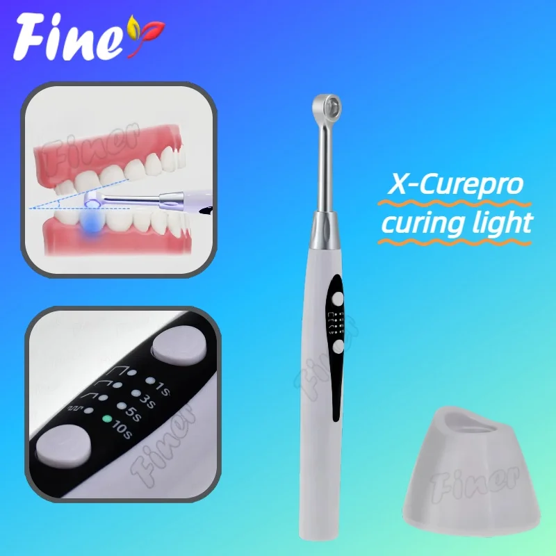 Стоматологическая лампа для отверждения фейнера Светодиодная 1-секунная круизная лампа Четыре рабочих моделей Светодиодная лампа для полости рта Синие огни Оборудование для лечения
