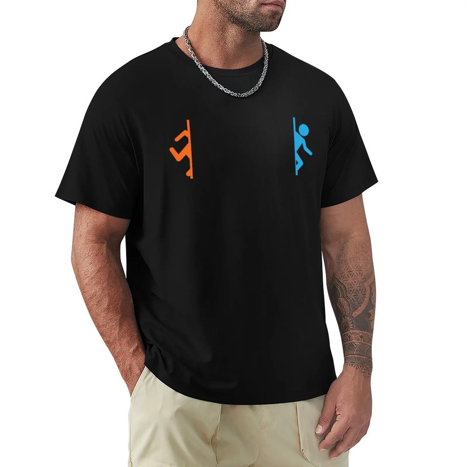 Thinking with Portals T-Shirt Urban Casual Loose Fit Tee