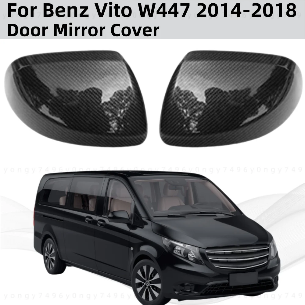 

Car Modification Accessories Plated Carbon Door Mirror Cover Trim Paste Style For Benz Vito W447 2014 2015 2016 2017 2018