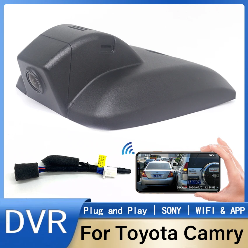 

Plug and play Car DVR Dash Cam Driving Recorder 4K UHD 2160P Modification Accessories Parts For Toyota Camry 8th Gen 2021-2023