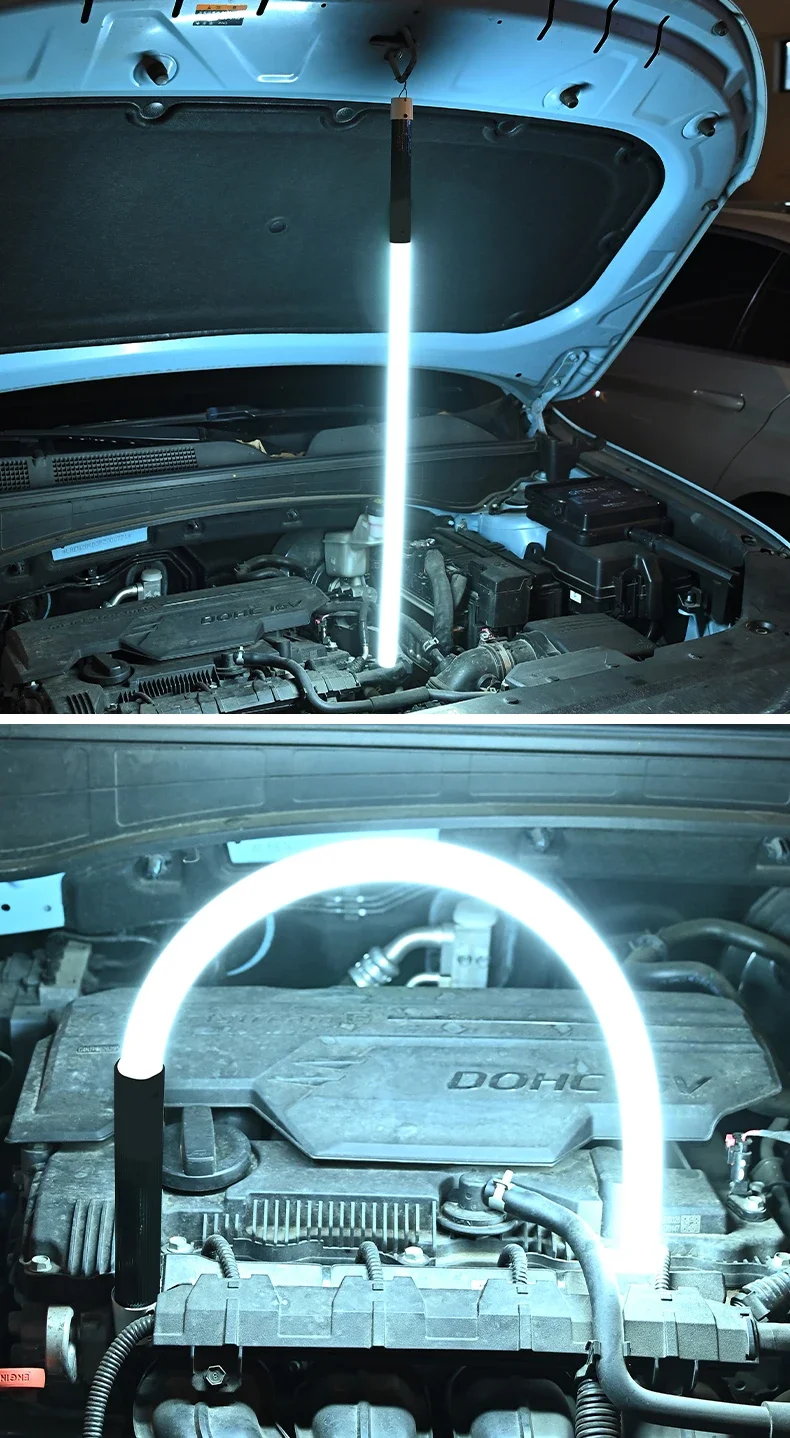 73 cm flexibles Silikon-LED-Lichtband, hohe Lumen, LED-Taschenlampenstab, professionelles Arbeitslicht, tragbares Werkzeug für die Autoreparatur – Detail 14