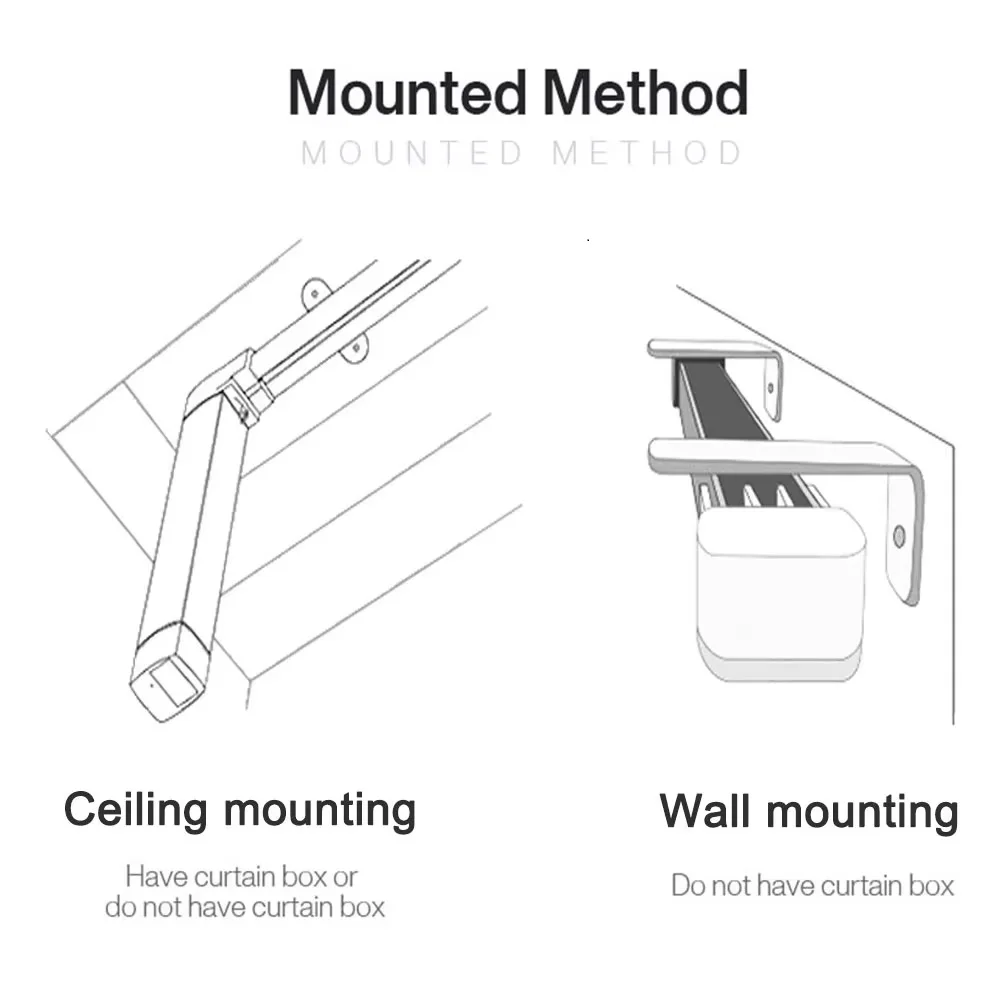 Customizable Super Silent Electric Curtain Track Rail for Aqara Tuya Wifi/Zigbee Dooya 82 Motor Smart Home Curtains Rod Cornice
