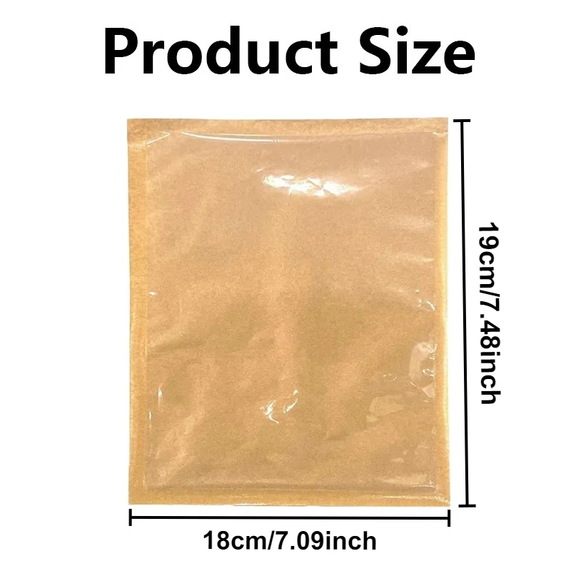 100/200 Buah Tas Kertas Kraft Sekali Pakai Tas Kertas Roti Panggang Tahan Minyak Roti Kue Sarapan DIY Tas Kemasan Natal