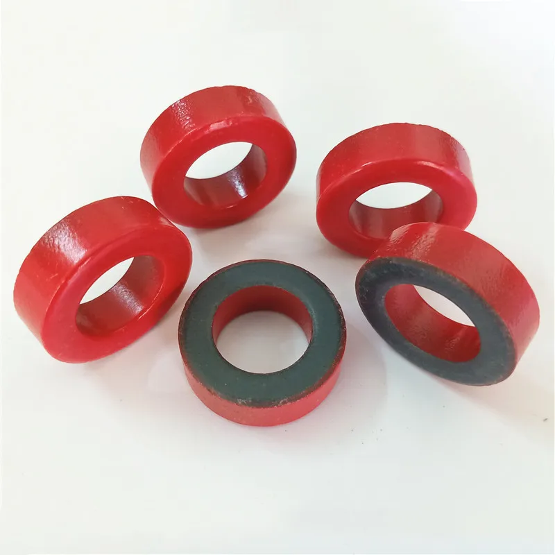 

T94-2 Iron Ferrite Toroid Cores 24*14*8 mm For Inductors Iron powder Core Red Ring Low permeability