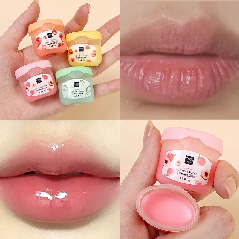 Moisturizing Natural Fruit Lip Balm Nourishes Lips Reduce Lip Lines Anti-drying Refreshing Hydration Vaseline Lip Care Lipsticks