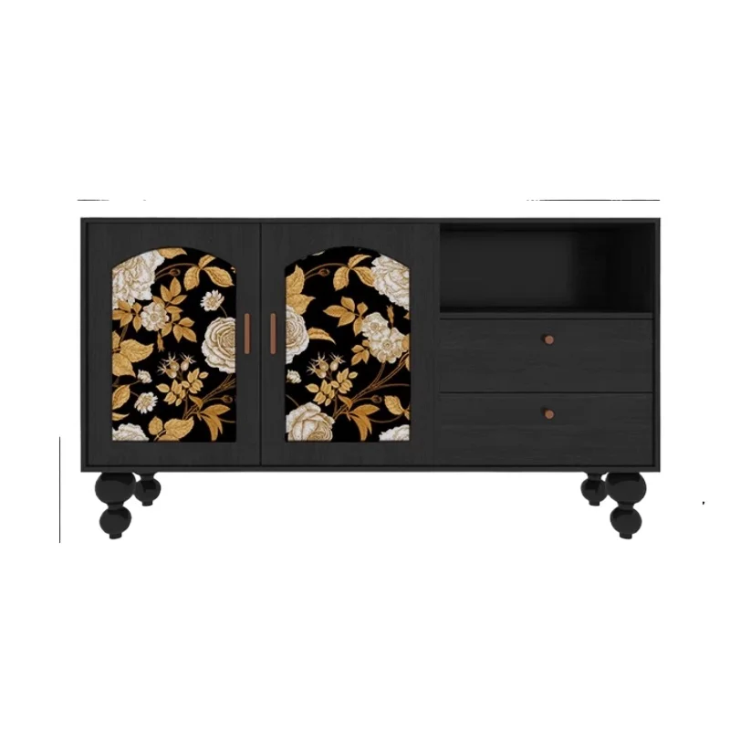 

Французский ретро обеденный боковой шкаф, диван для хранения и хранения вещей в гостиной, встроенный декоративный шкаф