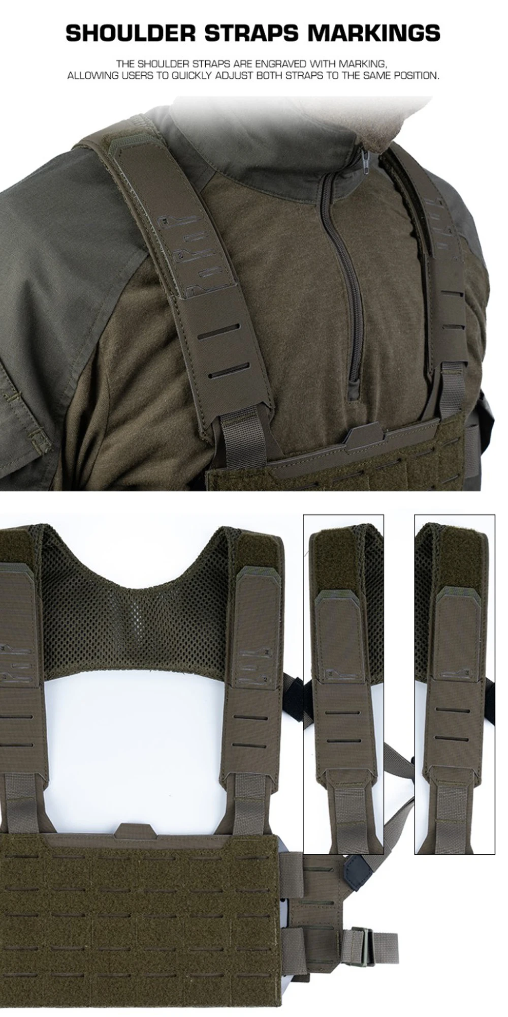 Chest rig modulaire vue