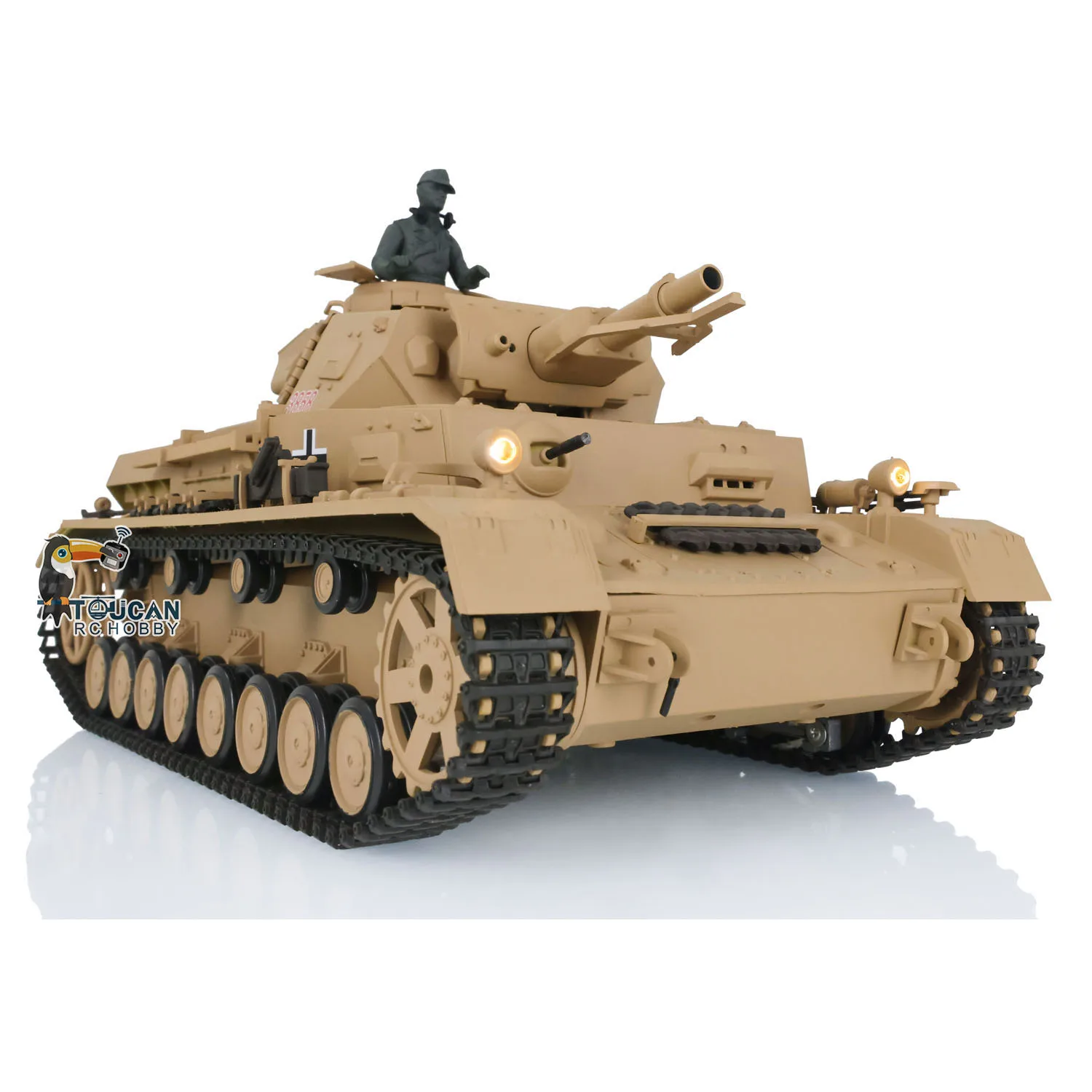 2.4G Heng Long 1/16 Escala 7.0 Plástico Alemão Panzer IV F RTR RC Tanque Modelo 3858 Brinquedos para Adultos TH17379