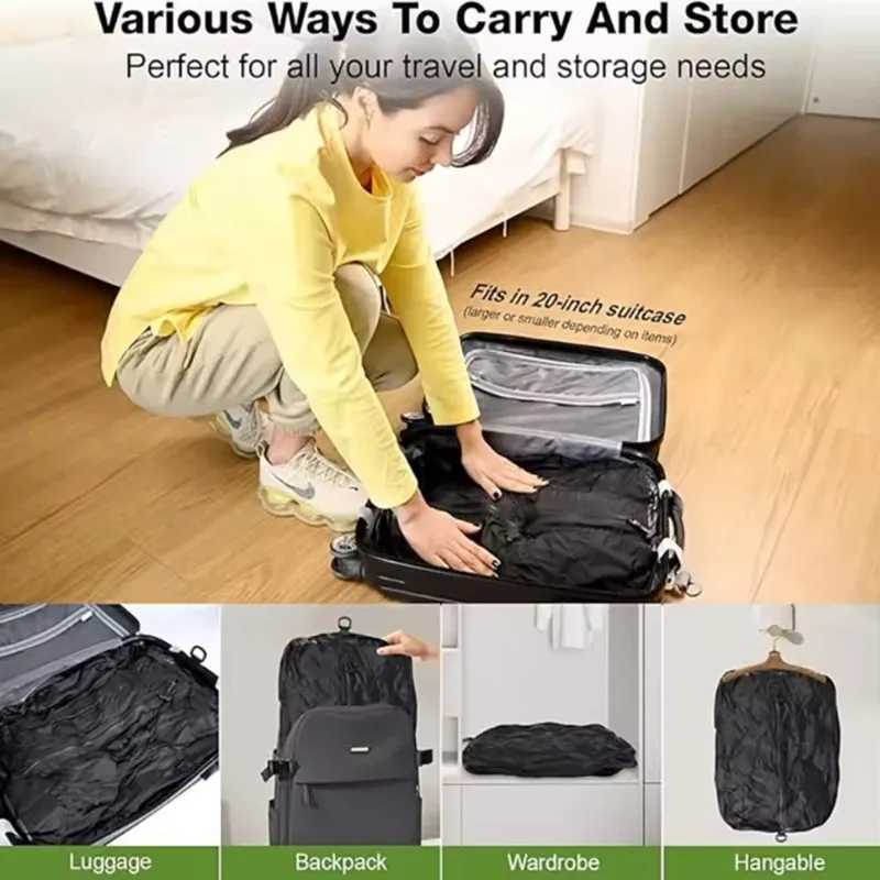 Nuevas bolsas reutilizables de compresión al vacío para viaje, bolsa ahorradora de espacio a prueba de polvo, bolsa de almacenamiento al vacío para equipaje, Maleta 2025
