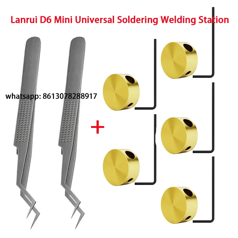 

Lanrui D6 Red Flame Мини Универсальная паяльная сварочная станция MECHANIC Aax-17 Пинцет для позиционирования олова Набор инструментов для ремонта телефона