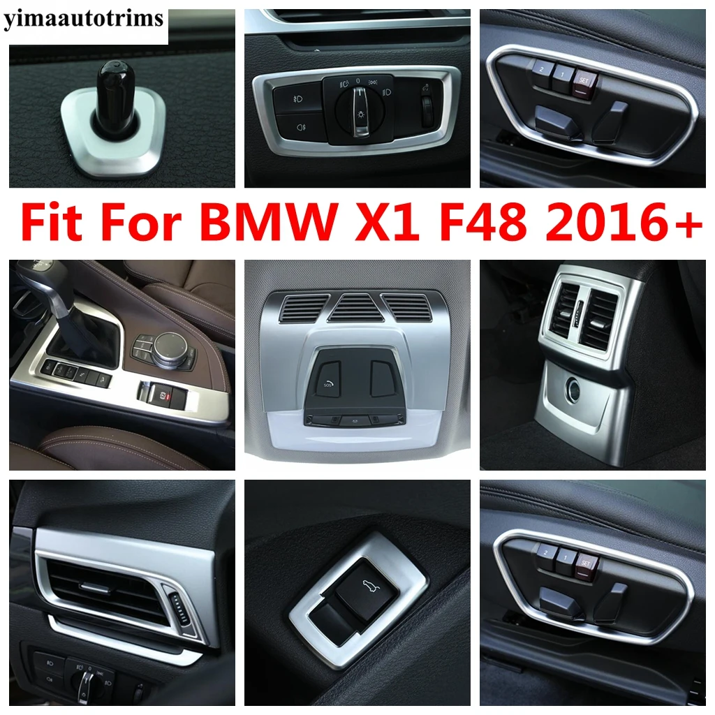 

Glove Box Reading Light Handle Bowl Air AC Window Lift Button Cover Trim Matte Interior For BMW X1 F48 2016 - 2021 Accessories