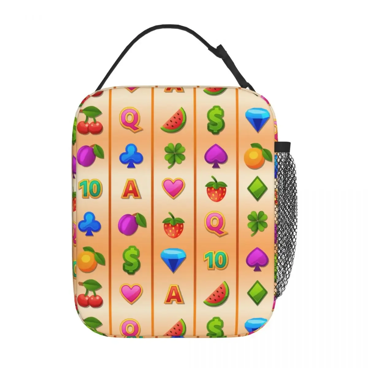 

Gambling Luck Casino Slot Machine Game Merch Insulated Lunch Bag Travel Gamble Fruit Food Box New Cooler Thermal Lunch Box