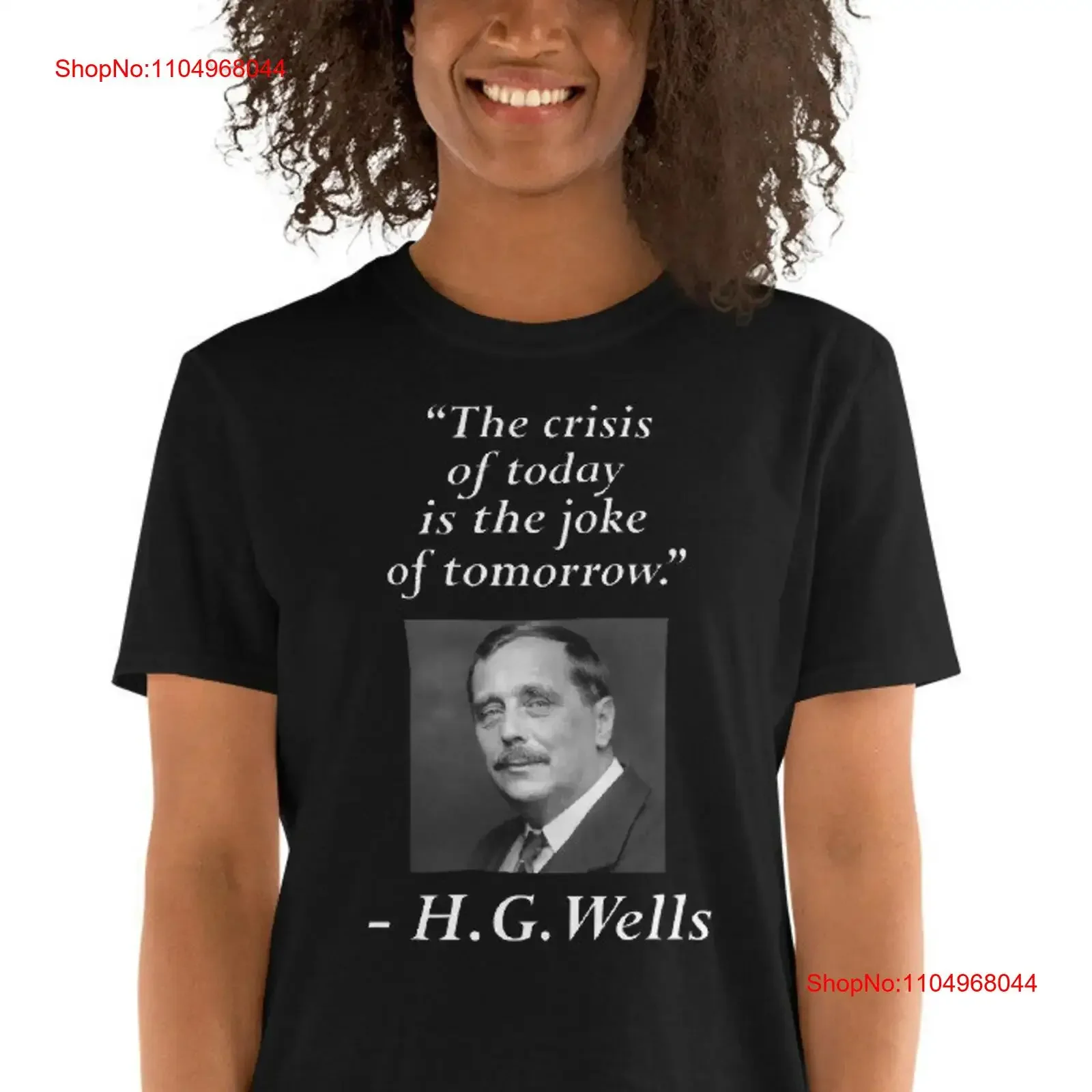 Clever Quotes T Shirt H G Wells vintage Washed streetwear Breathable Soft fashion Comfortable Stylish Unisex homme