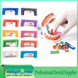 10 Größen EASYINSMILE Dental Interproximal Reduction Strip Kieferorthopädisches IPR Kit Polierzahn Zahnschmelz Abisoliersäge