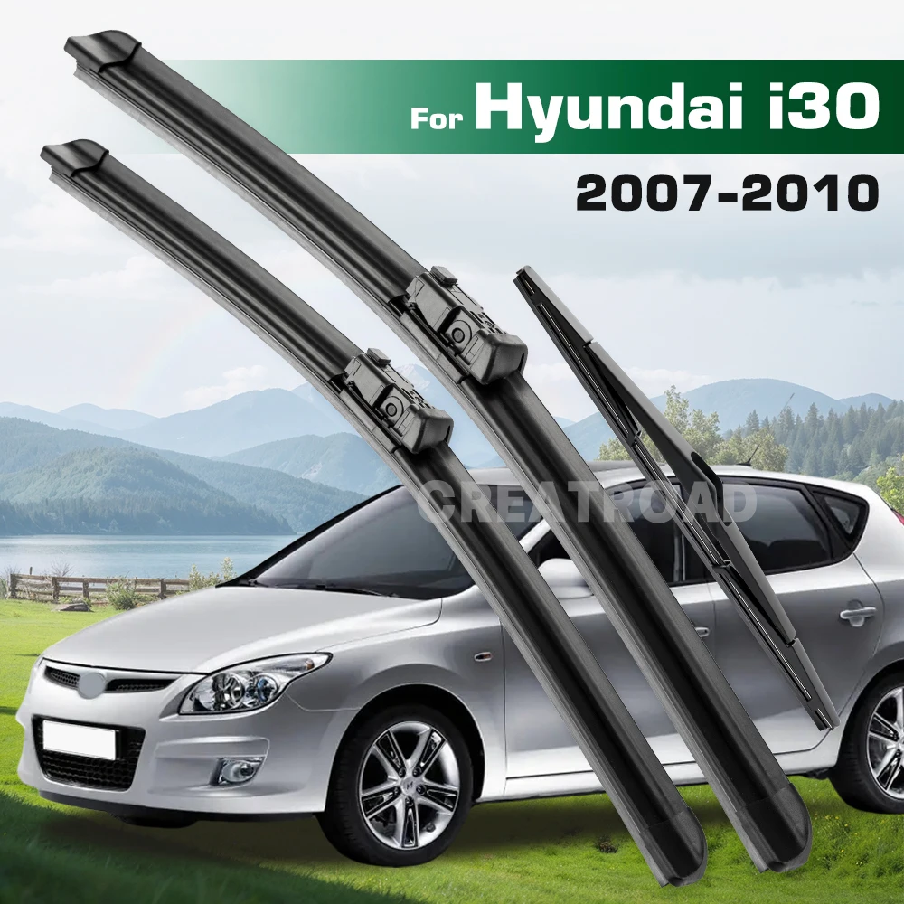 

GREATROAD Wiper LHD&RHD Front & Rear Wiper Blades Set For Hyundai I30 2007 - 2010 Windshield Windscreen Window Brushes